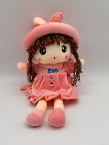 Papusa Angel din Plus, Personalizată cu Nume (Sofia, Maria, Eva), Cântă "Are mama o fetiță frumușică foc", 50 cm [3]