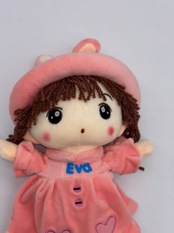 Papusa Angel din Plus, Personalizată cu Nume (Sofia, Maria, Eva), Cântă "Are mama o fetiță frumușică foc", 50 cm [5]