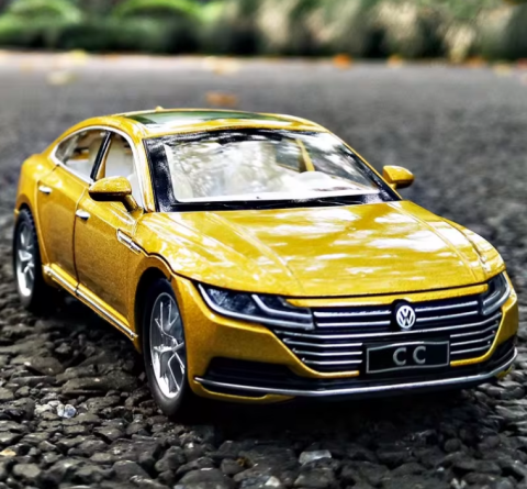 Automachete - Automachetă Volkswagen Arteon CC, 15.5 cm, Funcție Pull-Back, Uși, Capotă și Portbagaj Deschizătoare, Lumină și Sunet