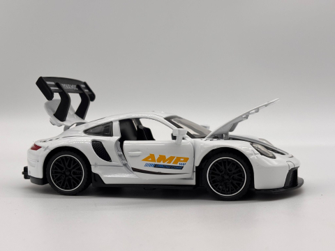 Automachetă Porsche 911, 15 cm, Funcție Pull-Back, Uși, Capotă și Portbagaj Deschizătoare, Lumină și Sunet [4]