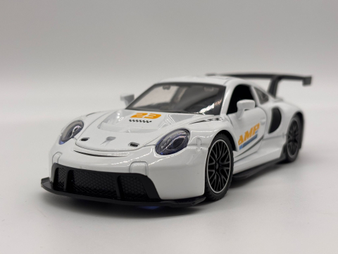 Automachetă Porsche 911, 15 cm, Funcție Pull-Back, Uși, Capotă și Portbagaj Deschizătoare, Lumină și Sunet [8]