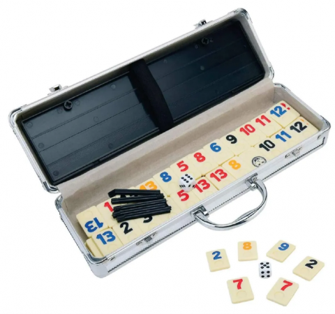 Remi în Servietă de Aluminiu – Set Complet cu Zar și Accesorii [3]