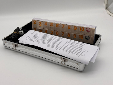 Remi în Servietă de Aluminiu – Set Complet cu Zar și Accesorii [4]