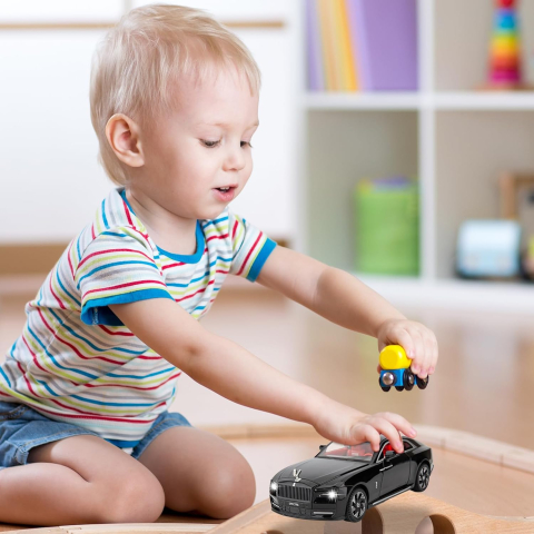 Automachetă Rolls Royce Spectre, 20 cm, Uși, Capotă și Portbagaj Deschizătoare, Emblemă Mobilă, Lumină și Sunet [7]