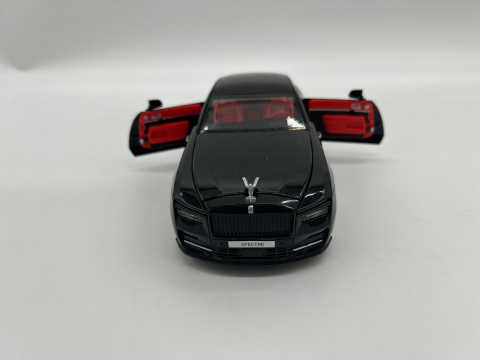 Automachetă Rolls Royce Spectre, 20 cm, Uși, Capotă și Portbagaj Deschizătoare, Emblemă Mobilă, Lumină și Sunet [10]