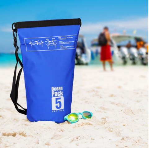 Sac Etanș Ocean Pack 5L – 100% Impermeabil, Protecție Contra Apelor, Nisipului și Prafului, Curea Reglabilă Inclusă [2]