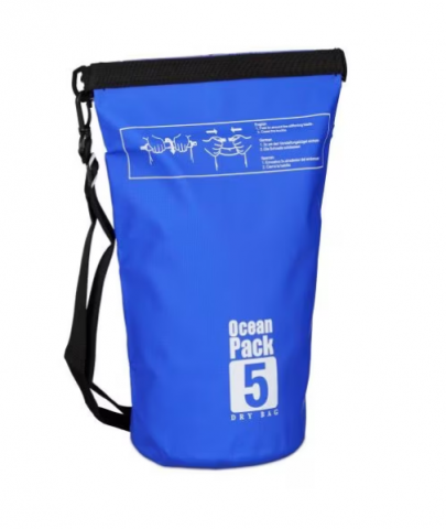 Sac Etanș Ocean Pack 5L – 100% Impermeabil, Protecție Contra Apelor, Nisipului și Prafului, Curea Reglabilă Inclusă [4]