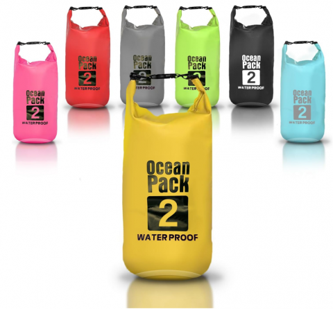 Sac Etanș Ocean Pack 2L  – 100% Impermeabil, Protecție Contra Apelor, Nisipului și Prafului [8]