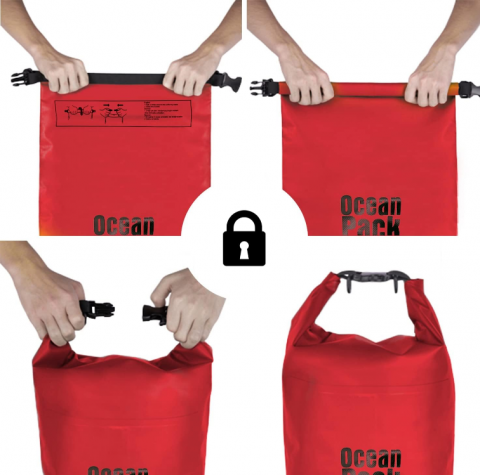 Sac Etanș Ocean Pack 2L  – 100% Impermeabil, Protecție Contra Apelor, Nisipului și Prafului [7]