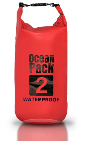 Sac Etanș Ocean Pack 2L  – 100% Impermeabil, Protecție Contra Apelor, Nisipului și Prafului [0]