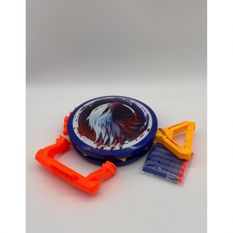 Scut Lansator de Proiectile pentru Copii, 6 Gloante din Spuma [4]