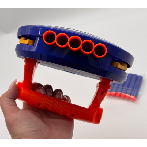 Scut Lansator de Proiectile pentru Copii, 6 Gloante din Spuma [3]