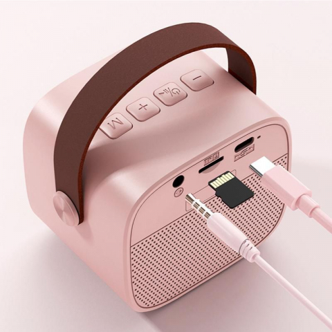 Set 2 Microfoane Karaoke cu Boxa Portabila, Culori LED, Wireless, Bluetooth, Efecte Vocale, Mp3 [6]