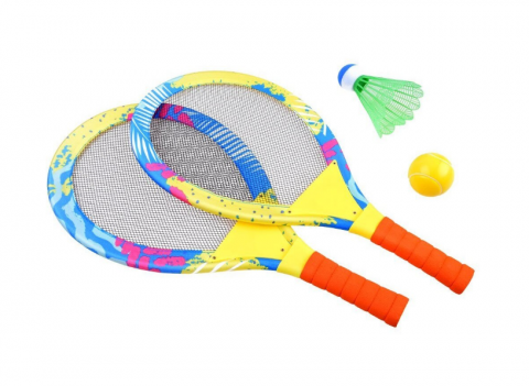 Set 2 Rachete, Minge de Tenis si Fluturas, Multicolor [1]