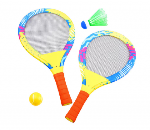 Toate Produsele - Set 2 Rachete, Minge de Tenis si Fluturas, Multicolor