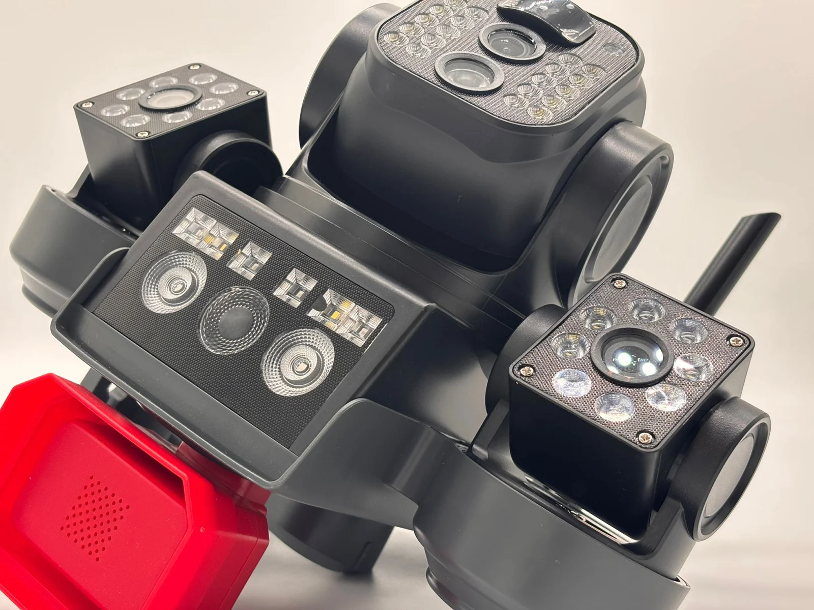 Set 2x Camera Supraveghere 4G cu Panou Solar Tip Crocodil, 3 Camere rotative 720°, 15 MP (5 + 5 + 5MP), 8K UHD, Panou Solar Monocristalin, Viziune Nocturna, Detectare Umana, Zoom 10X Digital, Functie [10]