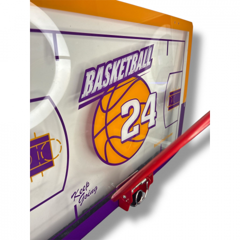 Set Cos de Baschet Reglabil pentru Interior si Exterior, Panou 40 x 60 cm, Mingea Inclusa, Plasa pentru Cos, Pompa de Umflat si Piese pentru Montaj [4]