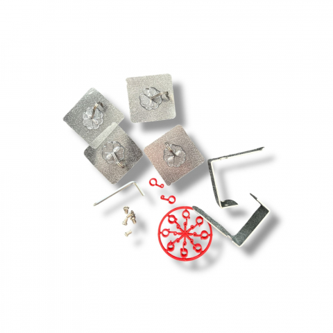 Set Cos de Baschet Reglabil pentru Interior si Exterior, Panou 40 x 60 cm, Mingea Inclusa, Plasa pentru Cos, Pompa de Umflat si Piese pentru Montaj [9]