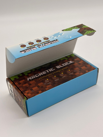 Set Cuburi Magnetice – 46 Piese, Dimensiune Cutie 18x9 cm, Cub 2x2 cm [5]