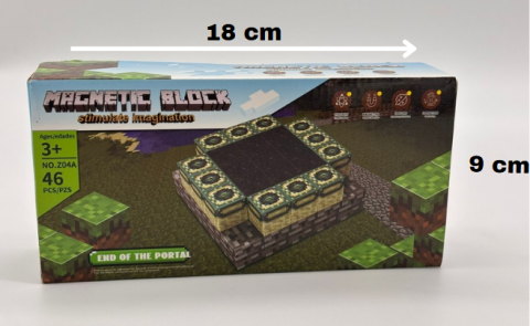 Set Cuburi Magnetice – 46 Piese, Dimensiune Cutie 18x9 cm, Cub 2x2 cm [6]