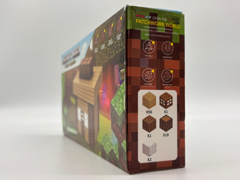 Set Cuburi Magnetice – 78 Piese, Dimensiune Cutie 22x11 cm, Cub 2x2 cm [4]