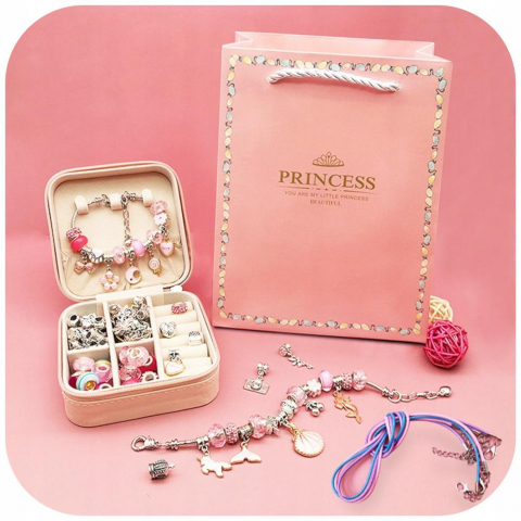 Set de Bijuterii cu 66 Piese, Multicolor, Include Punguta Premium pentru Cadouri [4]