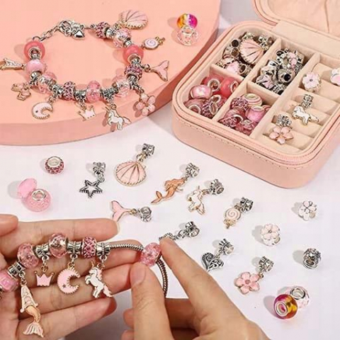 Set de Bijuterii cu 66 Piese, Multicolor, Include Punguta Premium pentru Cadouri [9]