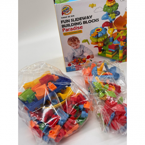 Set de Constructie 91 Piese – Joc STEM Interactiv, Blocuri Educationale, Stickere - Multicolor [5]