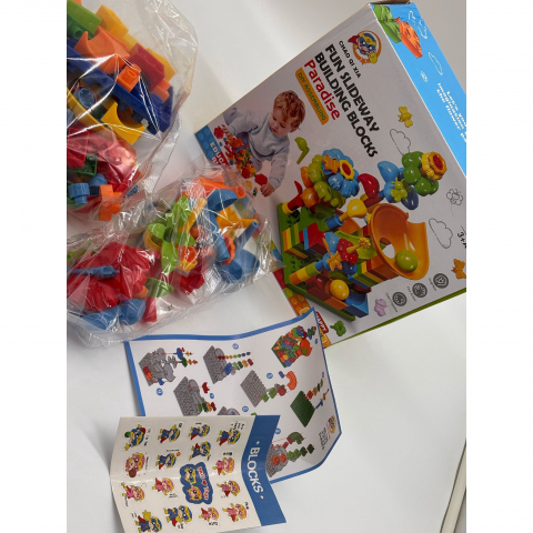 Set de Constructie 91 Piese – Joc STEM Interactiv, Blocuri Educationale, Stickere - Multicolor [4]