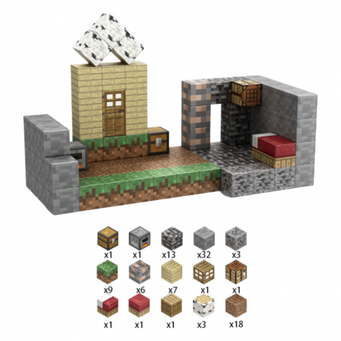 Set Cuburi Magnetice – 98 Piese, Dimensiune Cutie 20x15 cm, Cub 2x2 cm [9]