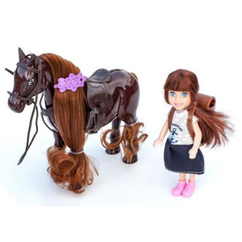 Papusi - Set Papusa, cu Calut si Accesorii, iStan