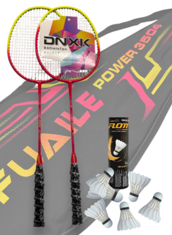 Toate Produsele - Set Rachete Badminton cu Husa si 6 Fluturasi – 70 cm