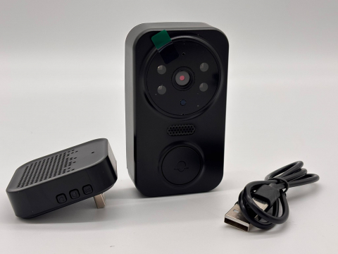 Sonerie Video Inteligentă WiFi cu Cameră HD, Viziune Nocturnă, Audio Bidirecțional, Notificări pe Telefon, Compatibil Android/iOS prin Aplicația ULOOKA [13]