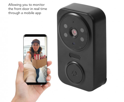 Sonerie Video Inteligentă WiFi cu Cameră HD, Viziune Nocturnă, Audio Bidirecțional, Notificări pe Telefon, Compatibil Android/iOS prin Aplicația ULOOKA [3]