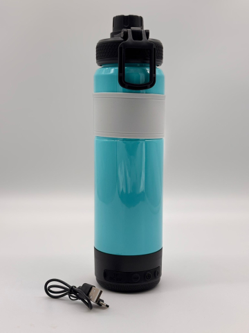 Boxă Portabilă Wireless Sticlă de Apă Utilizabila, 700ml, 28cm, Lumini LED RGB, Bluetooth, TF Card, Control Volum, Cablu Inclus [3]