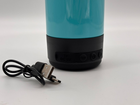 Boxă Portabilă Wireless Sticlă de Apă Utilizabila, 700ml, 28cm, Lumini LED RGB, Bluetooth, TF Card, Control Volum, Cablu Inclus [5]