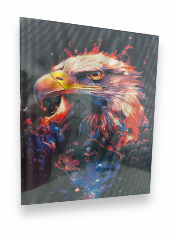 Tablou Vultur, Pictura cu Diamante, Goblen cu pietre 5D, cu rama de lemn, 40 x 50 cm [2]