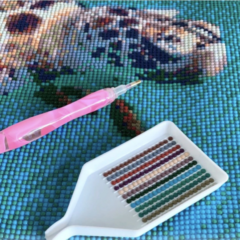 Tablou Vultur, Pictura cu Diamante, Goblen cu pietre 5D, cu rama de lemn, 40 x 50 cm [6]