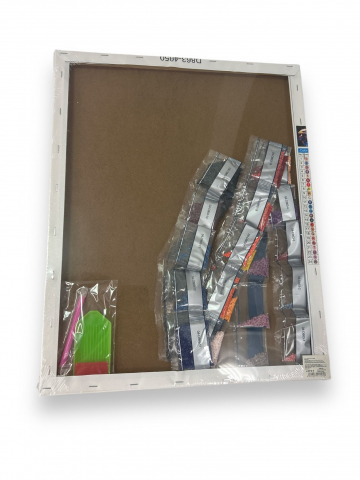 Tablou Vultur, Pictura cu Diamante, Goblen cu pietre 5D, cu rama de lemn, 40 x 50 cm [1]