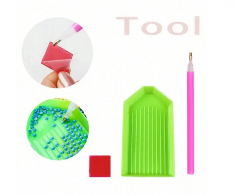 Tablou Joker, Pictura cu Diamante, Goblen cu pietre 5D, cu rama de lemn, 40 x 50 cm [9]