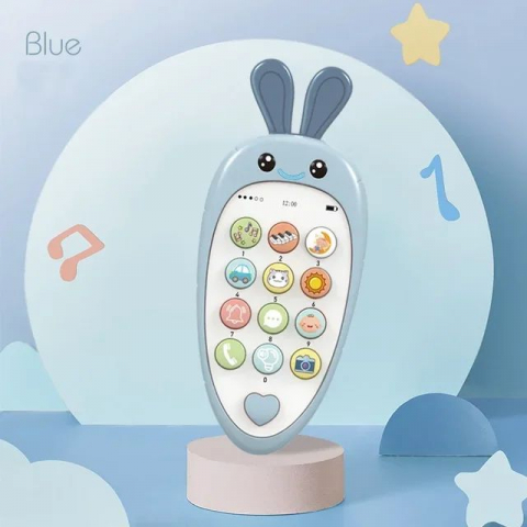 Baby Shop - Telefon Morcov pentru pentru Dentitie Interactiv – Lumina, Sunete si Butoane Tactile