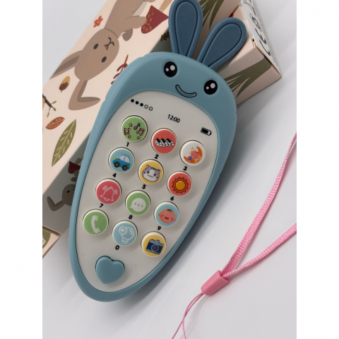 Telefon Morcov pentru pentru Dentitie Interactiv – Lumina, Sunete si Butoane Tactile [4]