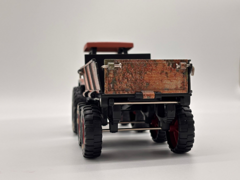 Tractor Agricol Metalic cu Remorcă – 26 cm | Detalii Realiste, Construcție Solidă, Remorcă Detașabilă [4]