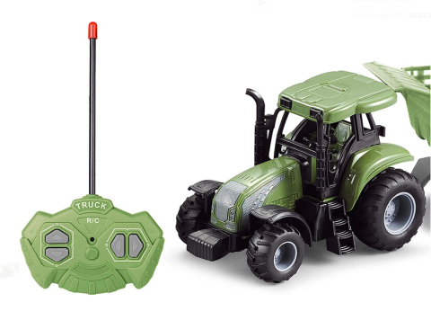Tractor cu Telecomandă R/C Fermier, 32 cm, cu Remorcă, Sunete Realiste și Design Detaliat [2]
