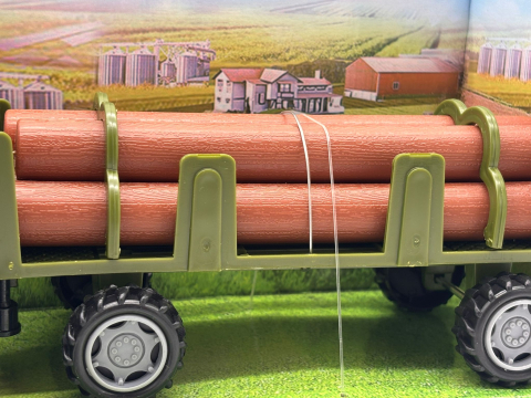 Tractor cu Telecomandă R/C Fermier, 32 cm, cu Remorcă, Sunete Realiste și Design Detaliat [4]