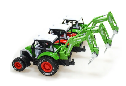 Tractor din Metal cu Funcție Pull-Back, 26 cm, Elemente Mobile, Design Realist pentru Joacă și Colecție [6]