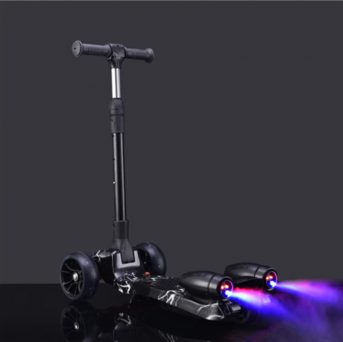 Trotineta cu Aburi, Sunete, Roti Luminate si Bluetooth – Flacara [1]