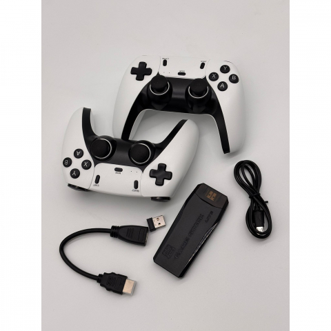 TV Game Stick Pro 4K Ultra HD, 2 x Controller Wireless, 10000 Jocuri Preinstalate, 64 GB [6]