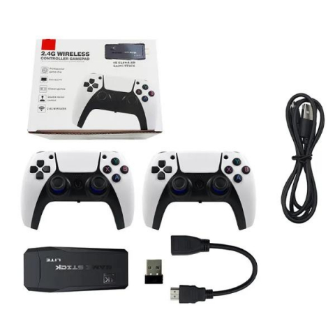 TV Game Stick Pro 4K Ultra HD, 2 x Controller Wireless, 10000 Jocuri Preinstalate, 64 GB [3]