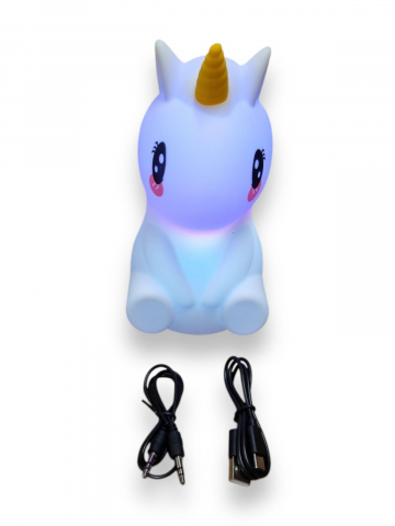 Unicorn Boxa si Lampa de Veghe, Calitate Audio Premium, din Material Siliconat [6]